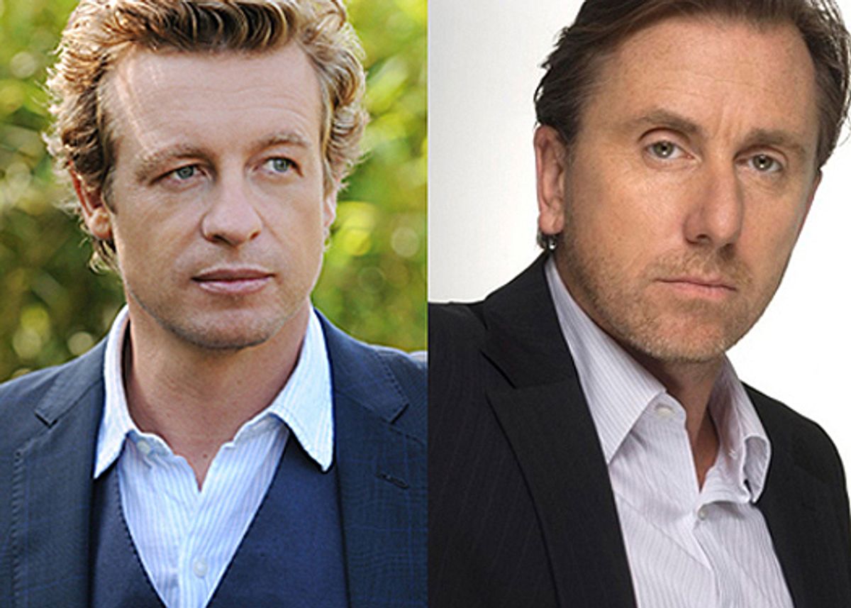 Simon Baker from "The Mentalist" and Tim Roth from "Lie to Me"