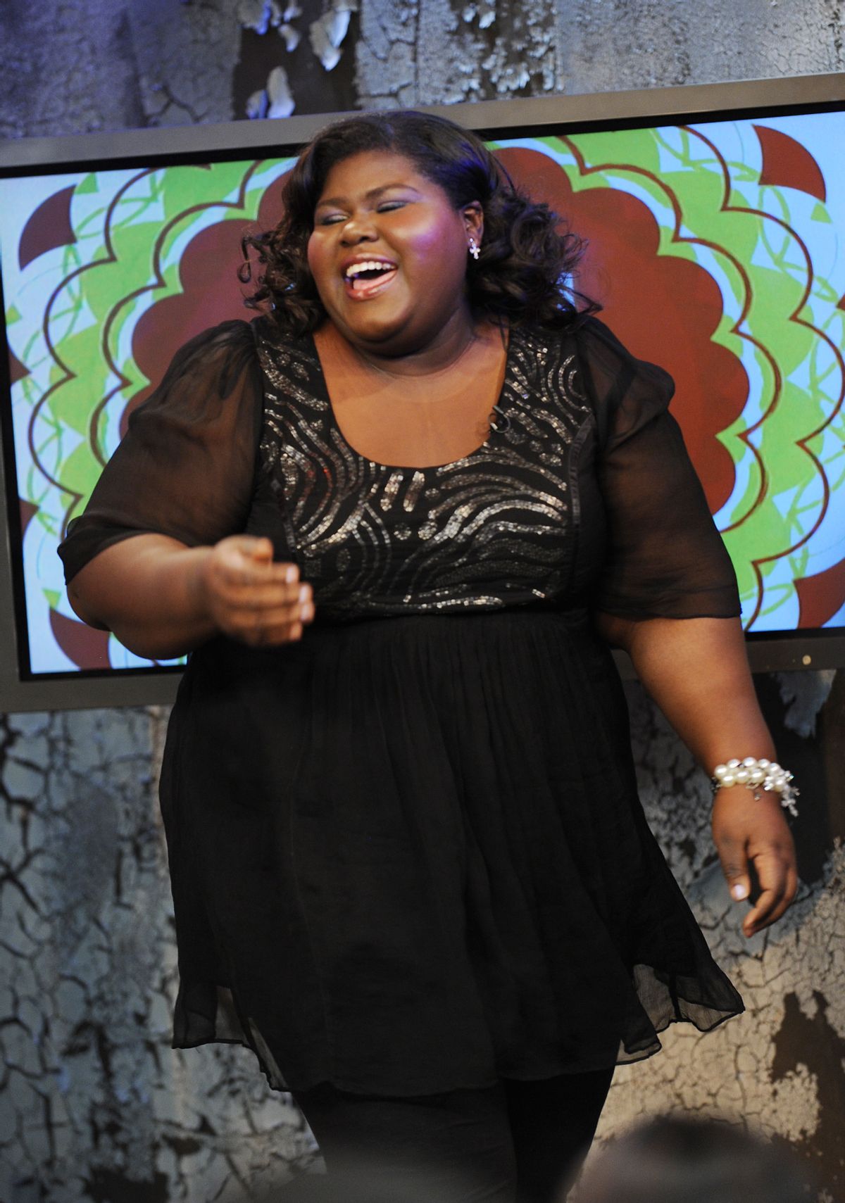NEW YORK, NY - NOVEMBER 4:  EXCLUSIVE  Actress Gabourey "Gabby" Sidibe appears on the set of MTV's "It's On with Alexa Chung" at the MTV Times Square Studios on November 4, 2009 in New York City.  (Photo by Scott Gries/PictureGroup) via AP IMAGES (Scott Gries/picturegroup Via Ap Images)