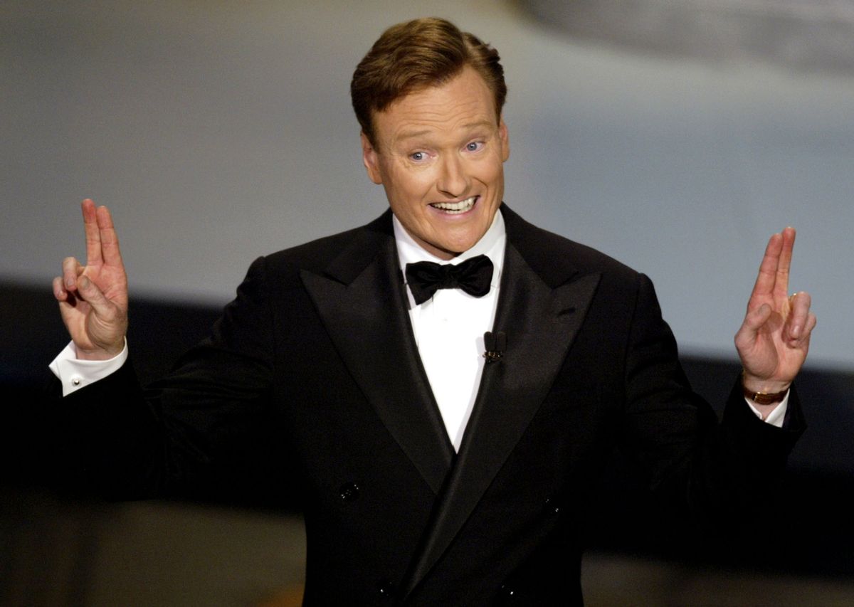Talk show host Conan O'Brien hosts the 54th annual Emmy Awards in Los Angeles September 22, 2002. (© Adrees Latif / Reuters)