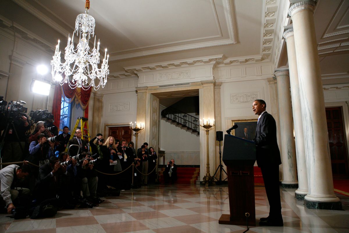 President Obama speaks about plans to thwart future terrorist attacks, on Jan. 5, at the White House.