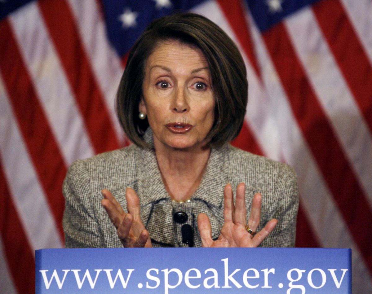 House Speaker Nancy Pelosi of Calif. speaks during a news conference on Capitol Hill in Washington on Thursday, Jan. 21, 2010. (AP Photo/Jose Luis Magana) (Associated Press)