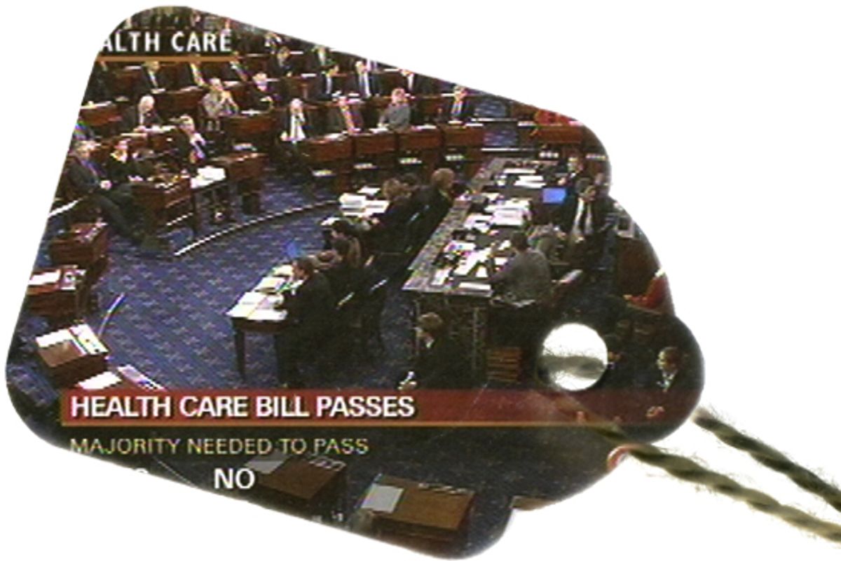 The U.S. Senate passes the health care overhaul bill Thursday Dec. 24, 2009