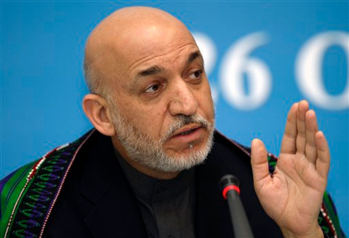 Afghanistan President Hamid Karzai   (AP/Ibrahim Usta)