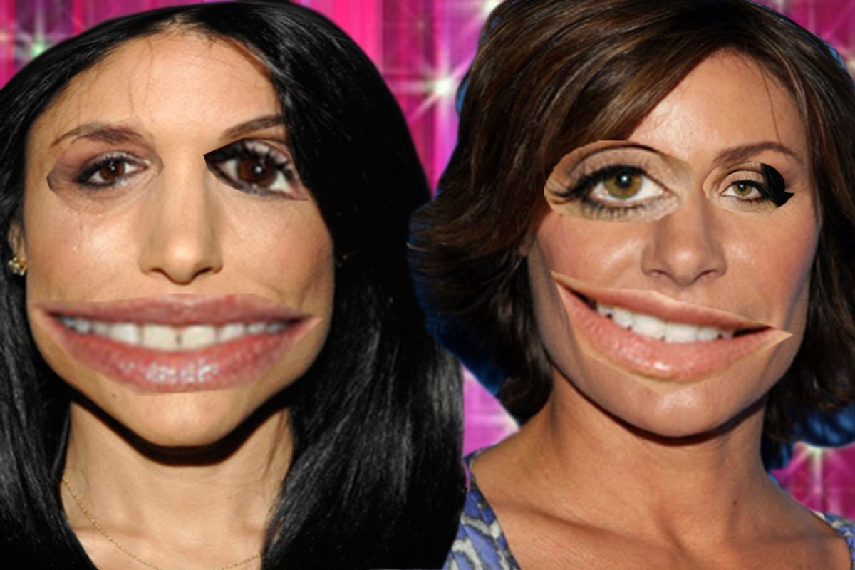 Bethenny Frankel and Luann de Lesseps from "The Real Housewives of New York City."   