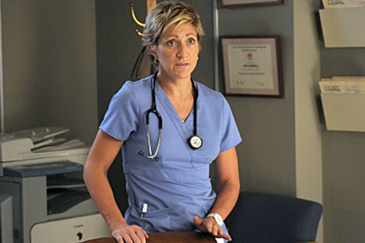 Edie Falco in "Nurse Jackie."