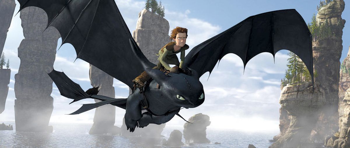 Hiccup and Toothless the dragon