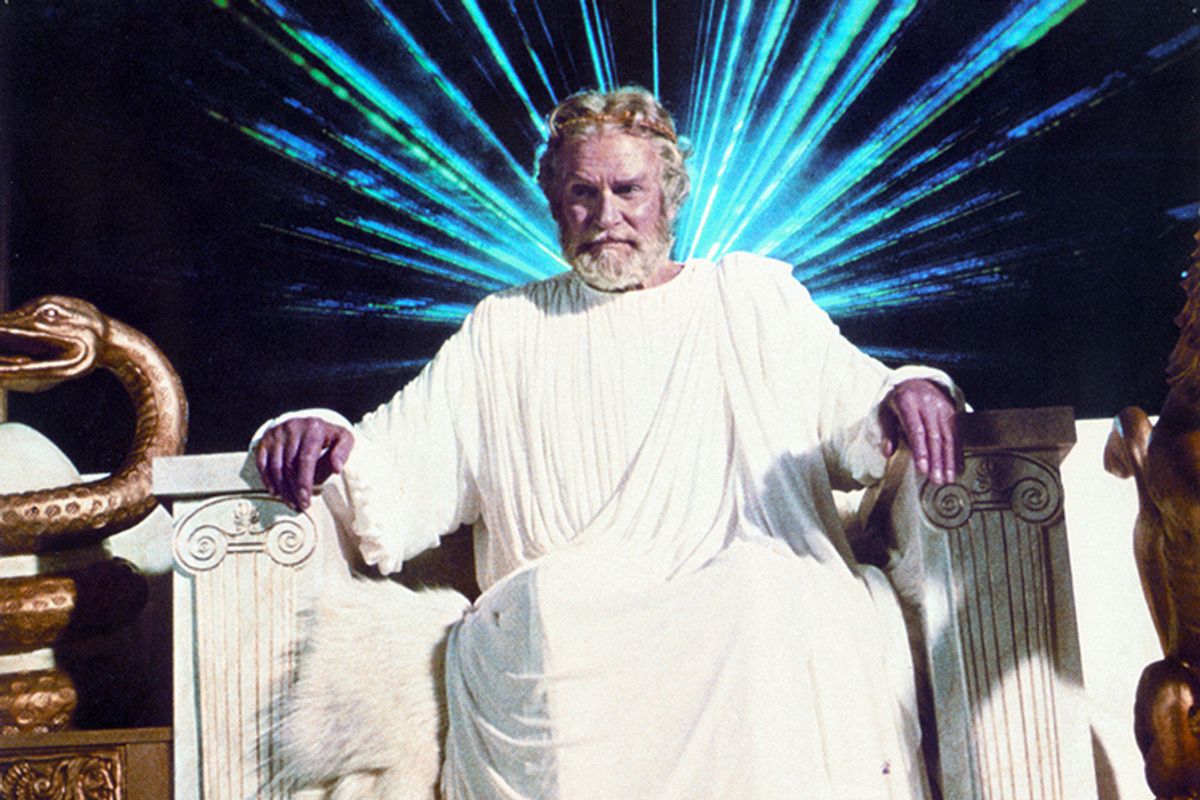 Laurence Olivier as Zeus in the 1981 version of "Clash of the Titans."