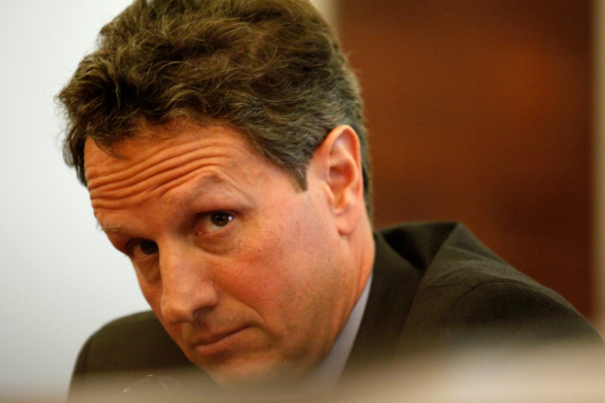 Treasury Secretary Timothy Geithner in February.