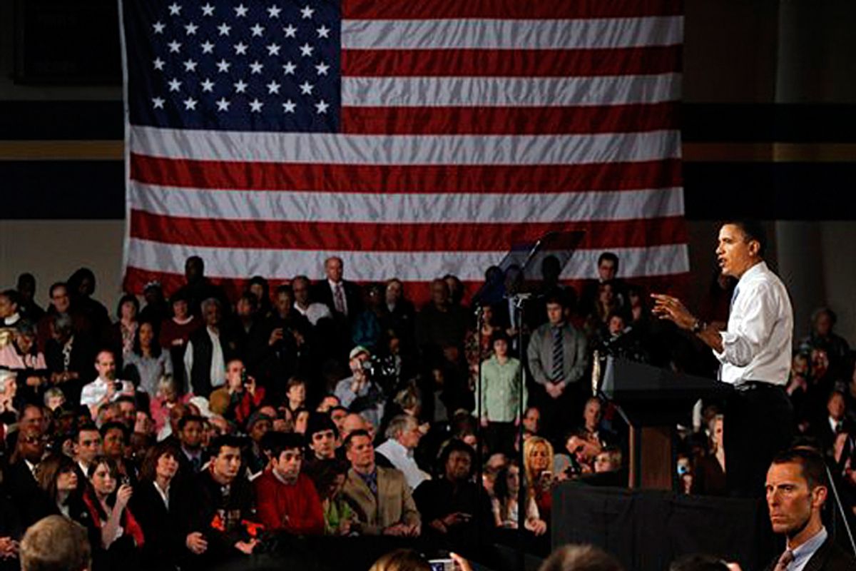 President Obama speaks about health care reform in Strongsville, Ohio on Monday.