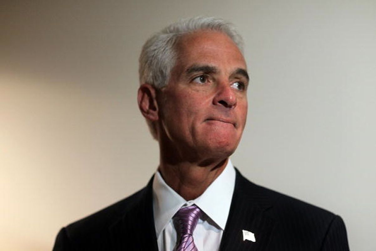 Florida Governor Charlie Crist in February.