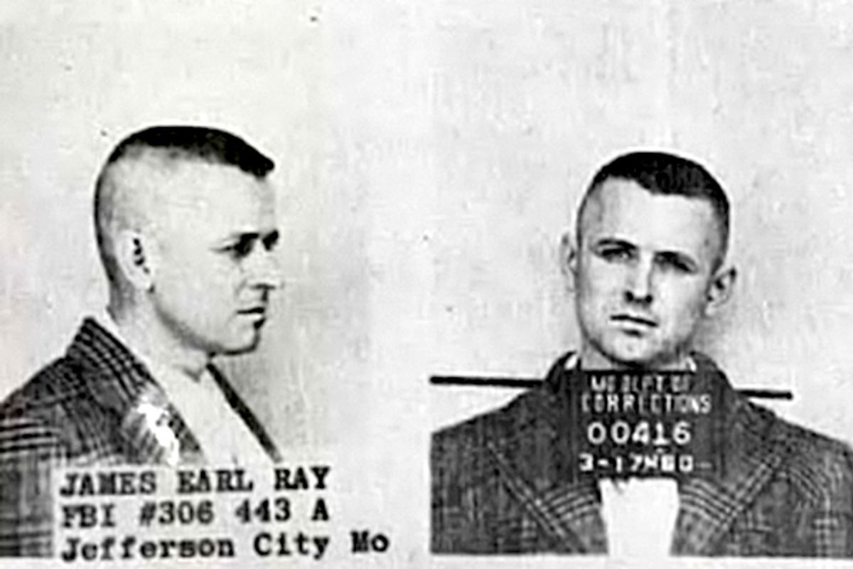 James Earl Ray after being arrested for the assassination of Dr. Martin Luther King Jr. 