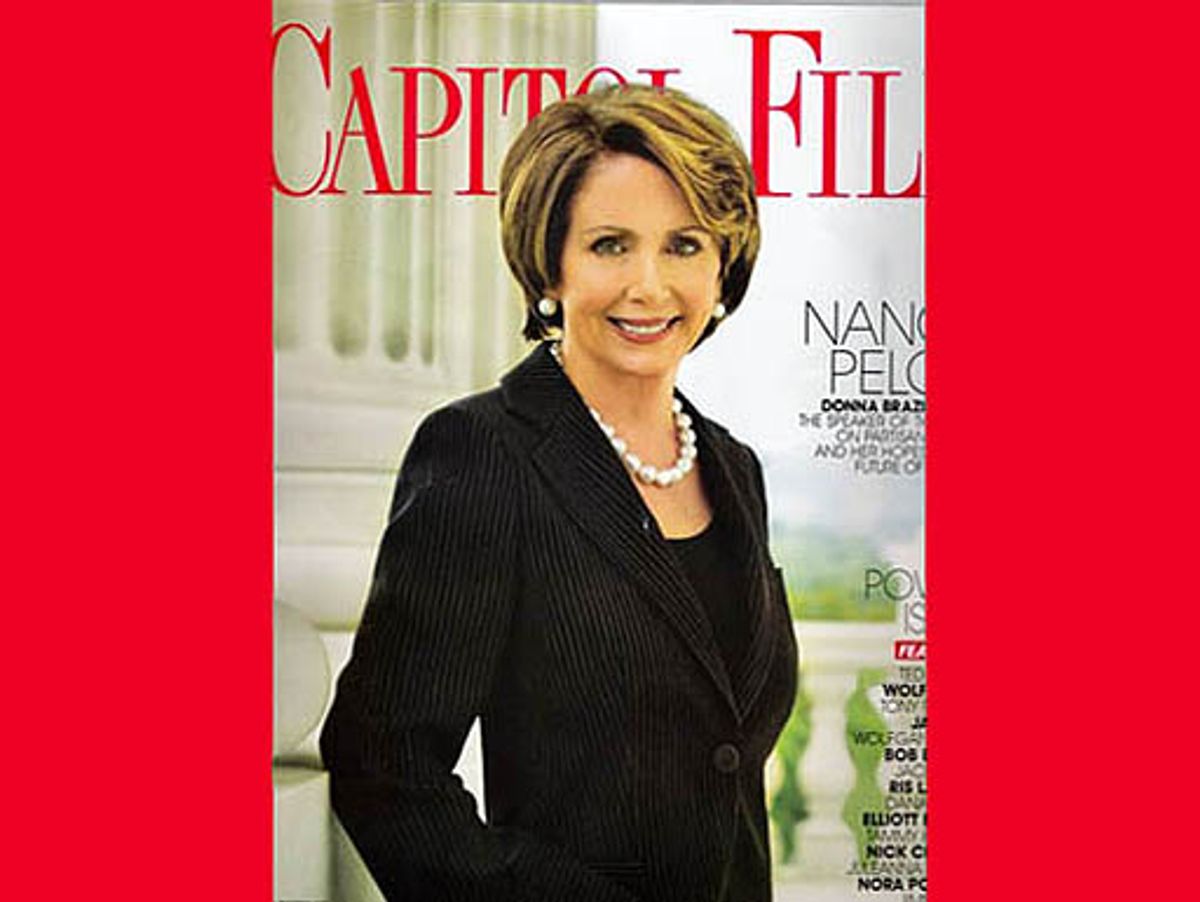 Nancy Pelosi on the cover of May/June 2010 Capitol File magazine.