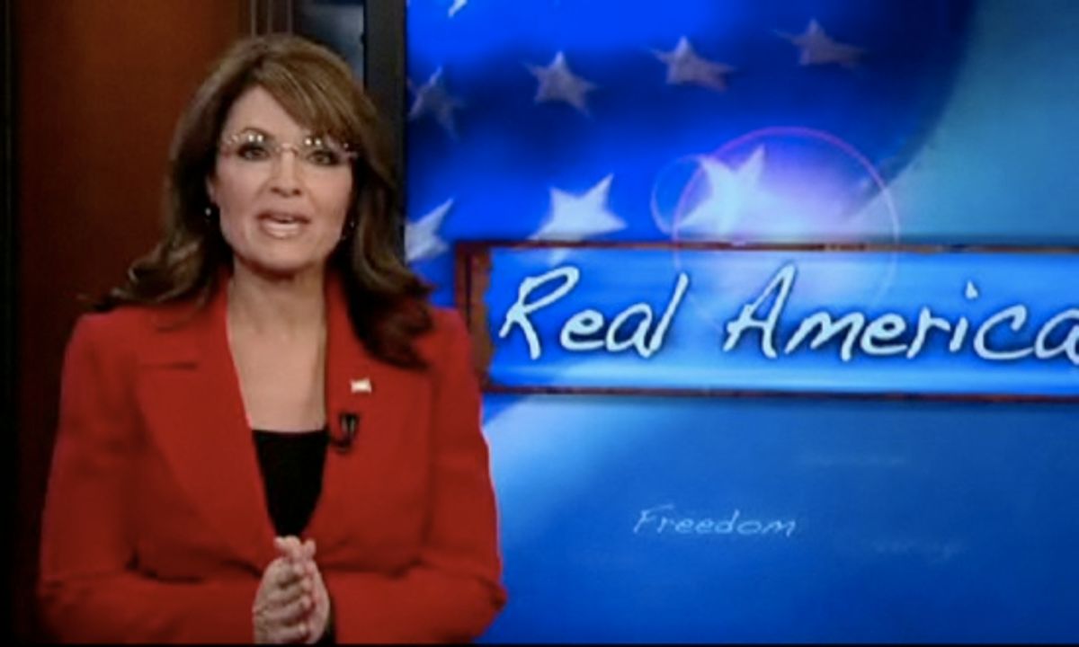 Former Alaska Gov. Sarah Palin hosts "Real American Stories" on Fox News.