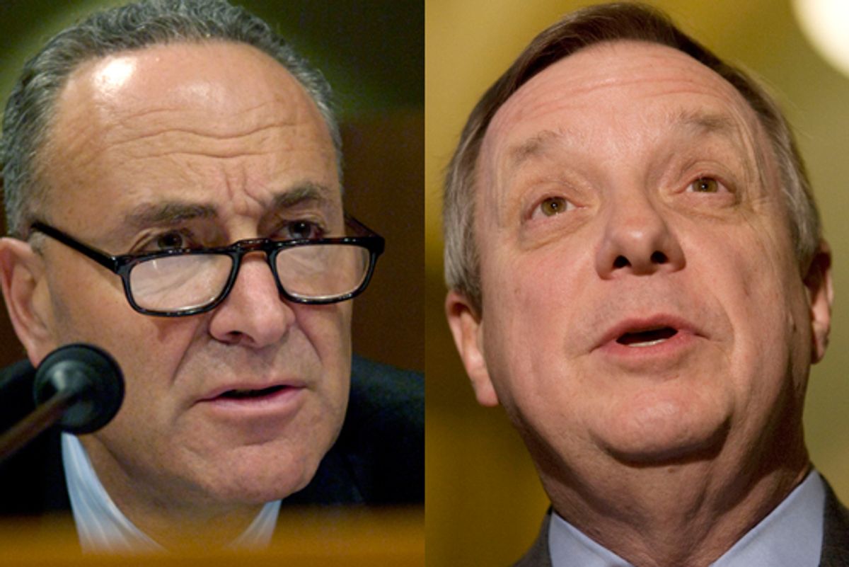Senator Chuck Schumer (D-NY) and U.S. Senator Richard Durbin (D-IL)