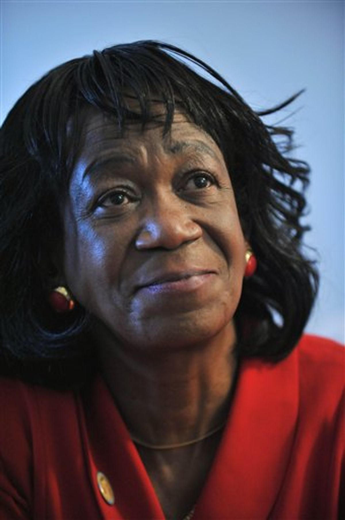 In this Tuesday, Nov. 24, 2009 photo, President Obama's aunt, Zeituni Onyango, speaks to The Associated Press during an interview in her home in Boston.   (AP Photo/Josh Reynolds) (Associated Press)