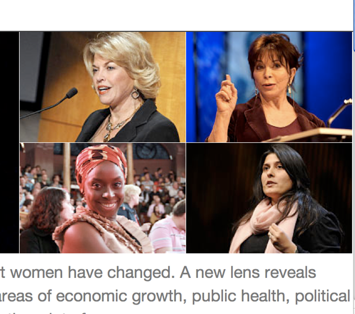 A screenshot from the TEDWomen website