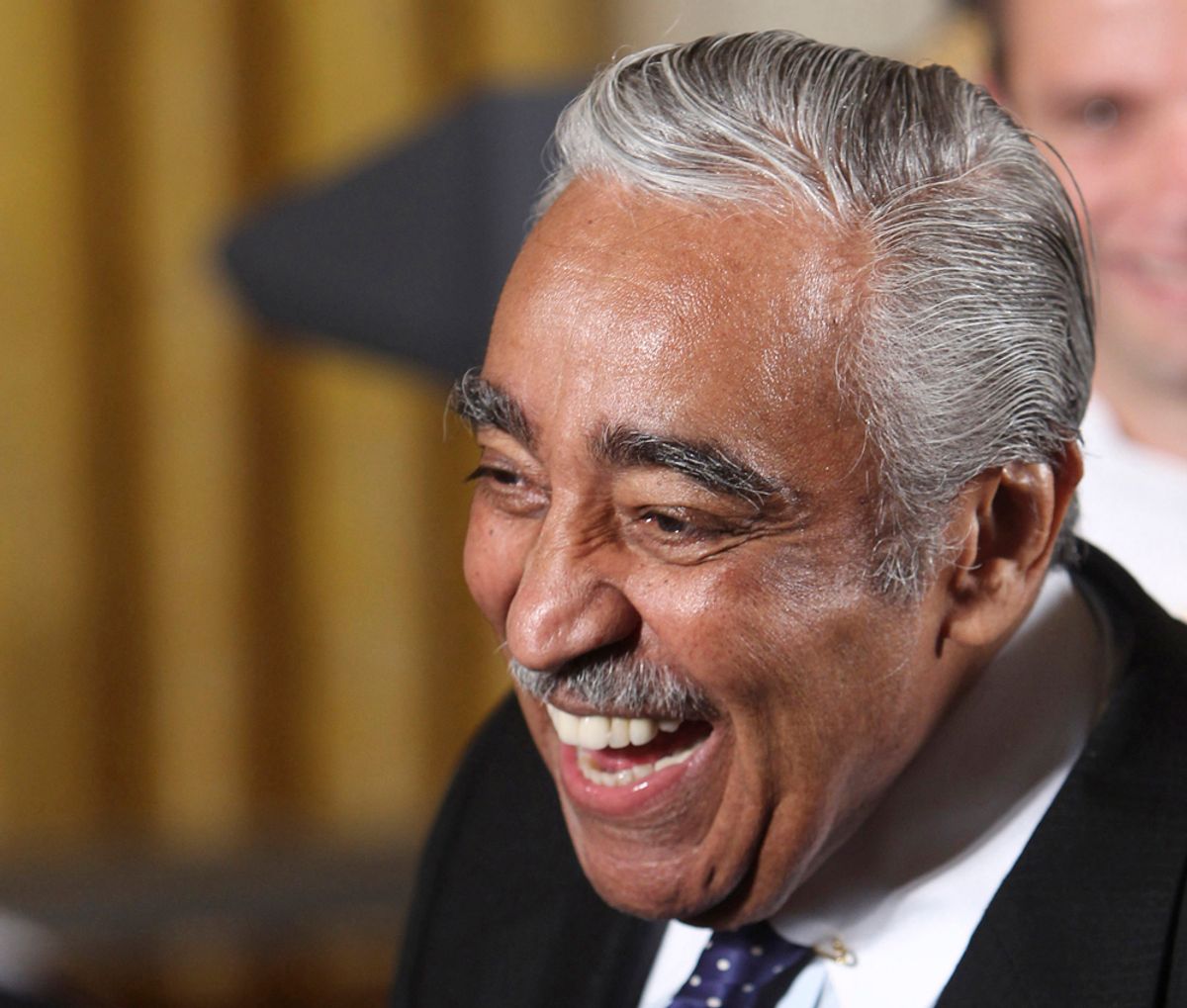 U.S. Rep. Charles Rangel smiles before U.S. President Barack Obama hosts the 2009 World Series Champions New York Yankees in the East Room of the White House in Washington, April 26, 2010.    REUTERS/Larry Downing  (UNITED STATES - Tags: POLITICS) (Â© Larry Downing / Reuters)