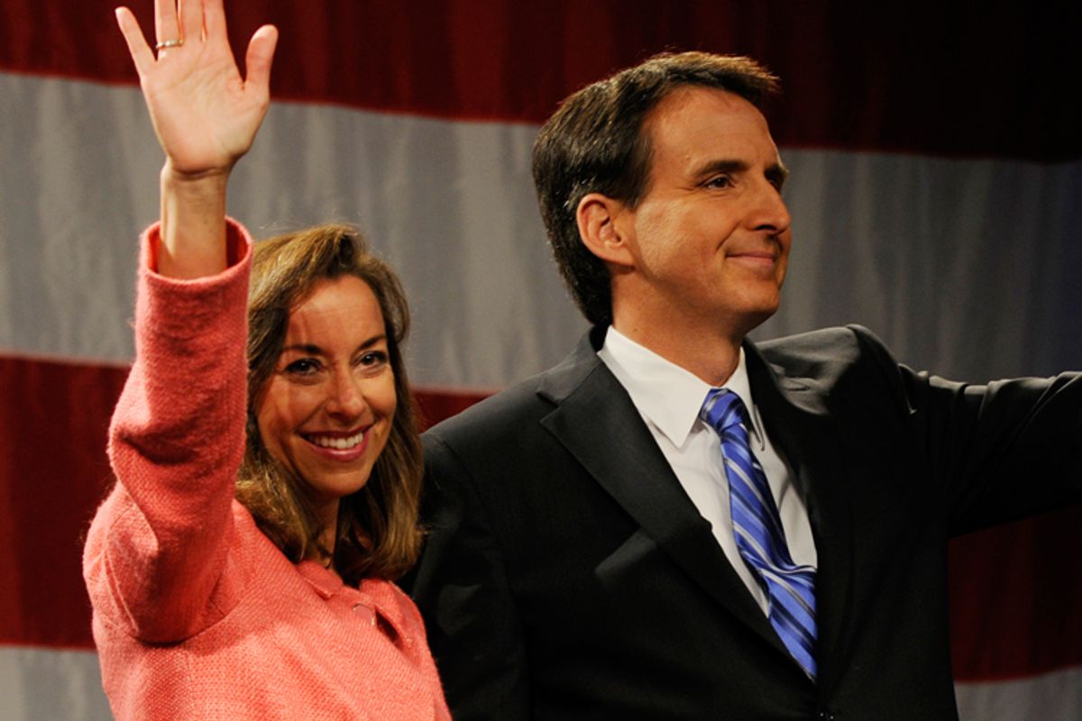Minnesota Gov. Tim Pawlenty and his wife Mary in April.
