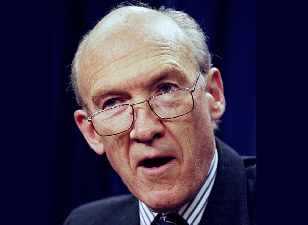 Sen. Alan Simpson discusses his retirement plans and his agenda before leaving Congress next year, December 4 during a news conference on Capitol Hill. Simpson, 64, announced on December 3 that he would not run for a fourth term, saying he no longer had the fire for the fight   (Â© Mike Theiler / Reuters)