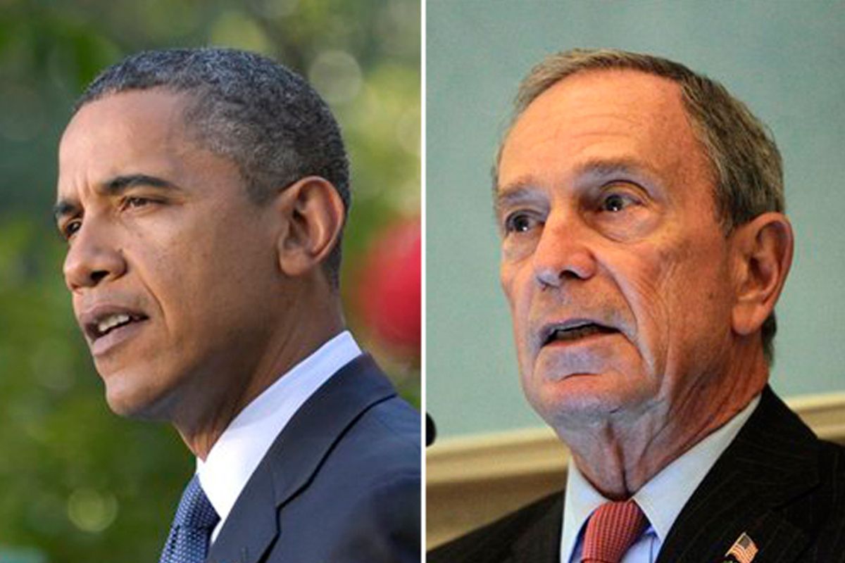 President Obama and Michael Bloomberg