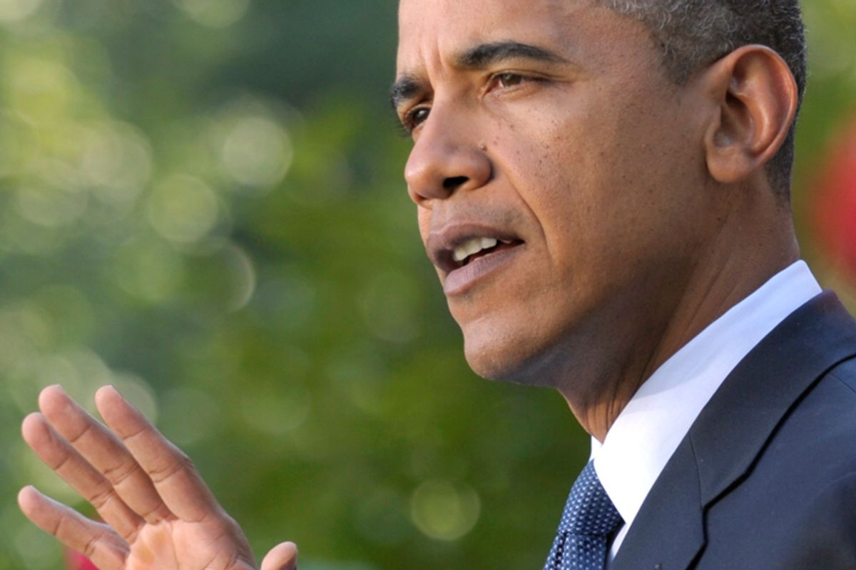 President Obama speaks about the economy on Wednesday. 