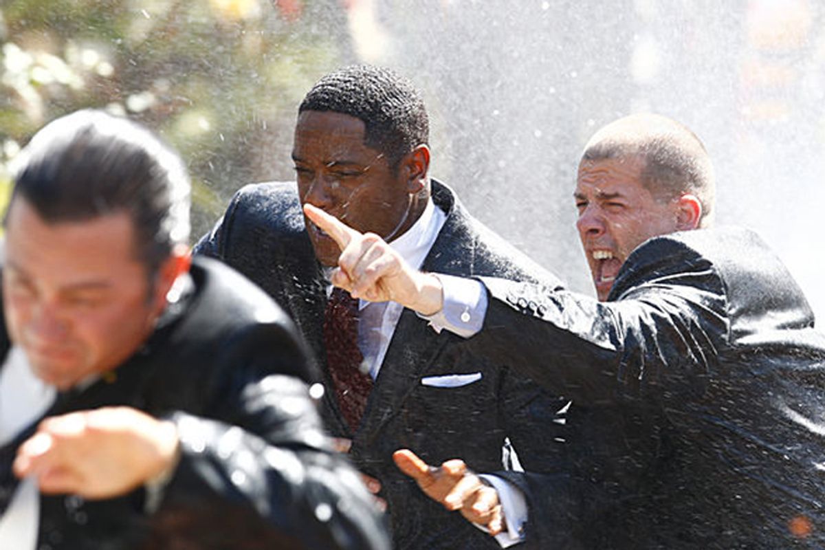 Blair Underwood (center) in "The Event"
