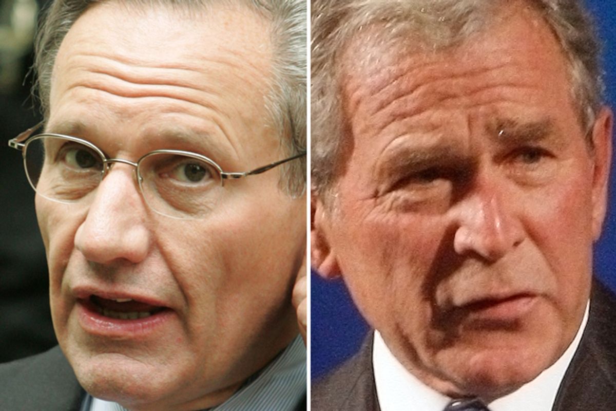 Bob Woodward and George W. Bush