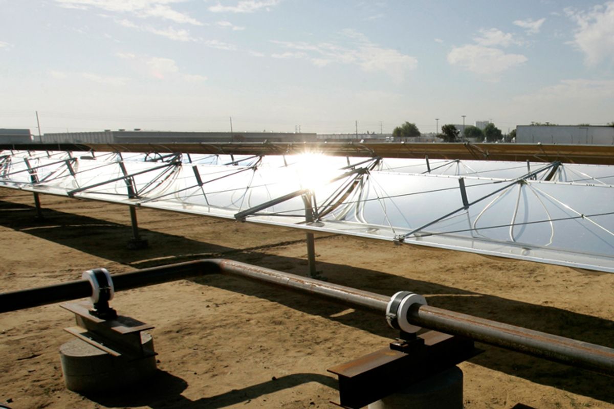 Solar panels in Modesto, Calif.