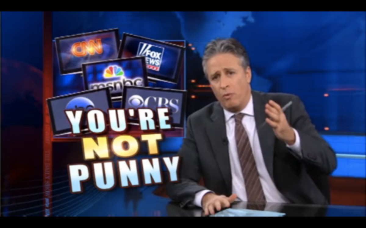 A still from Monday's episode of "The Daily Show"
