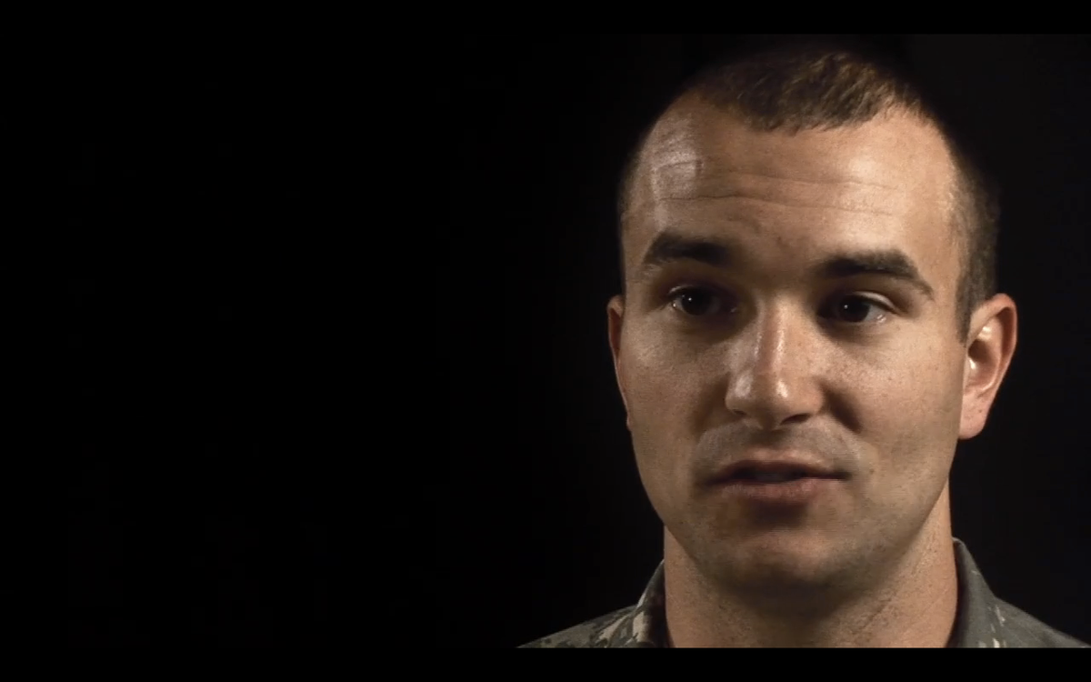 Staff Sgt. Sal Giunta in "The Sal Giunta Story", an online video by Sebastian Junger and Tim Hetherington