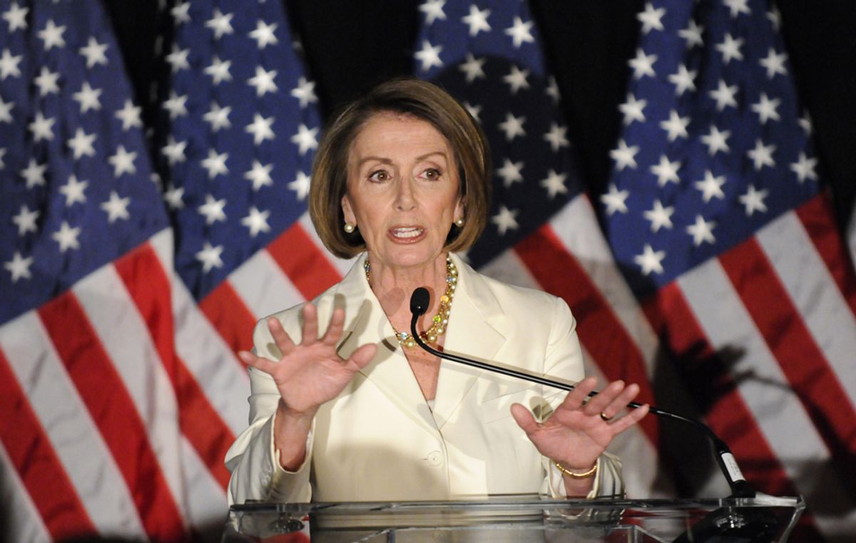 U.S. House Speaker Nancy Pelosi (D-CA) hosts a Democratic congressional election night results watch rally, in Washington, November 2, 2010.     REUTERS/Jonathan Ernst (UNITED STATES - Tags: POLITICS ELECTIONS) (Â© Jonathan Ernst / Reuters)