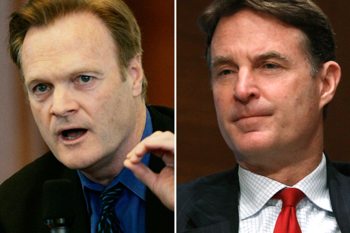Lawrence O'Donnell and Evan Bayh