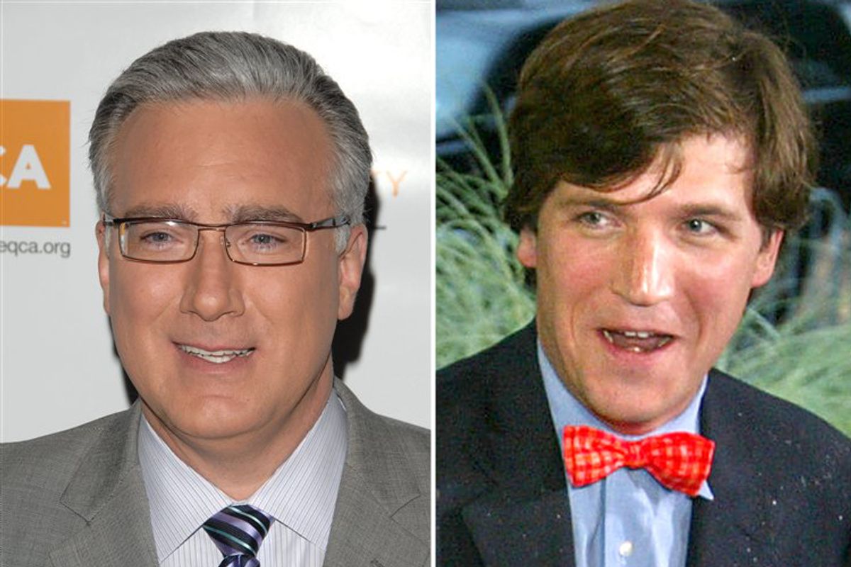 Keith Olbermann and Tucker Carlson