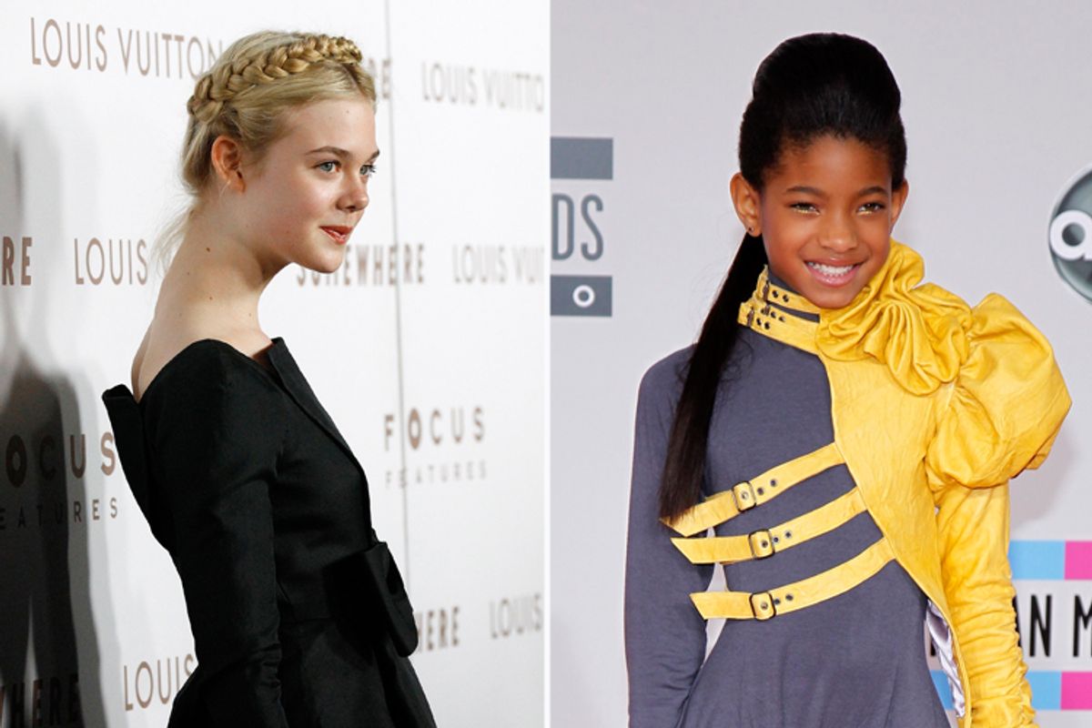 Elle Fanning and Willow Smith