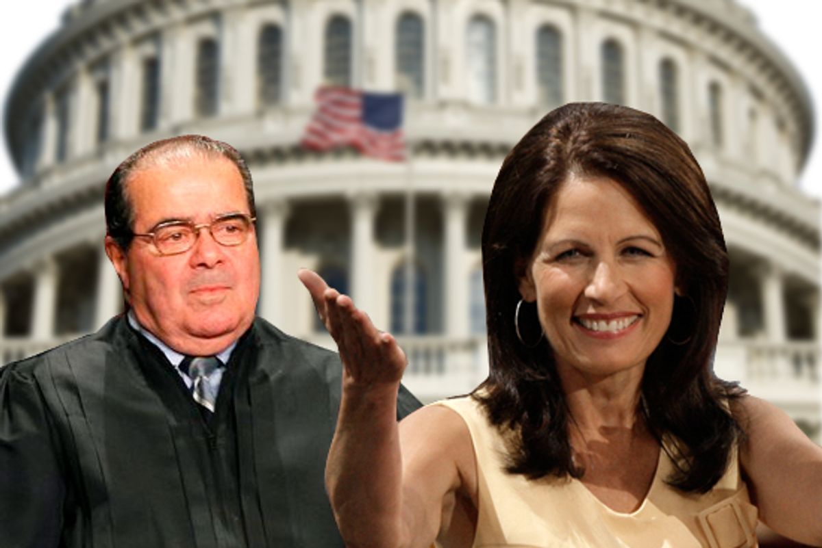 Justice Antonin Scalia and Rep. Michele Bachmann