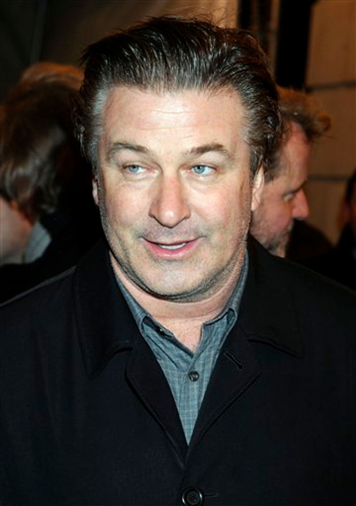 Actor Alec Baldwin arrives for the first-ever concert by Paul McCartney at Harlem's Apollo Theater, Monday, Dec. 13, 2010 in New York. (AP Photo/Henny Ray Abrams) (AP)