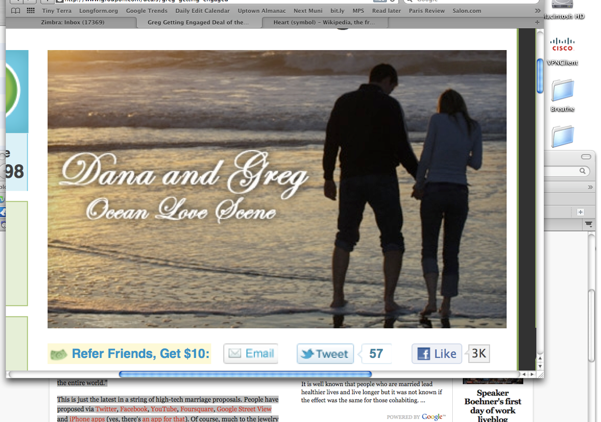A screenshot from Greg's Groupon proposal