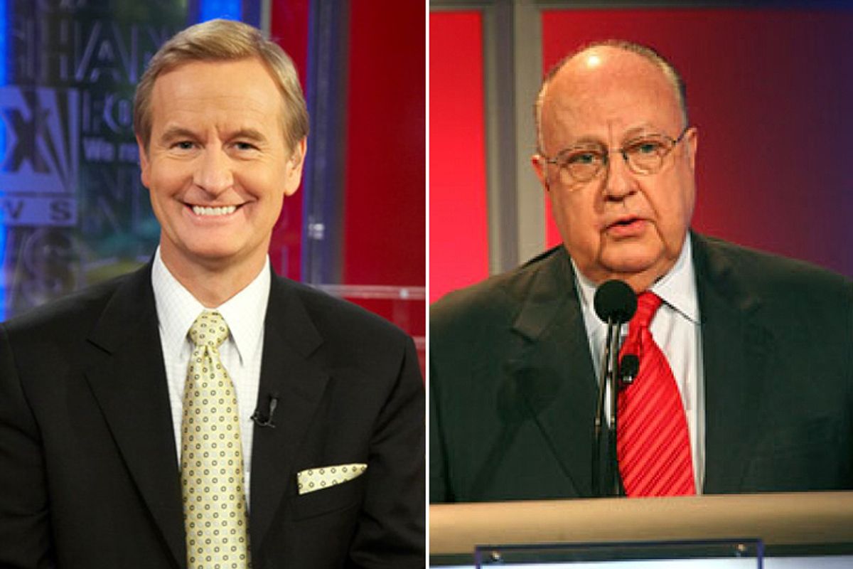 Steve Doocy and Roger Ailes                      