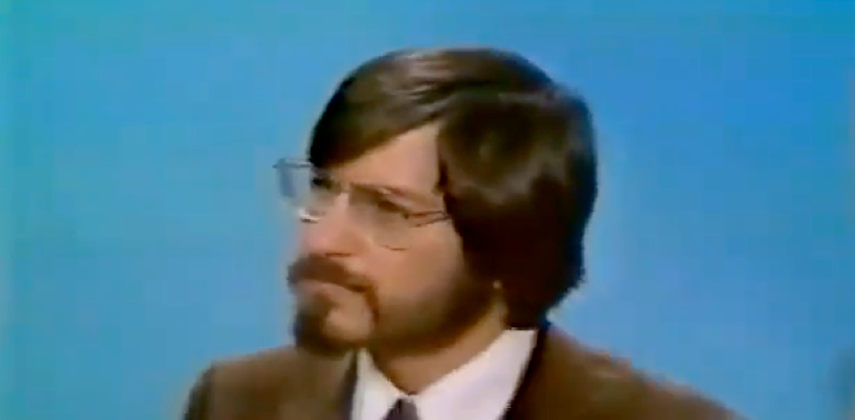 Steve Jobs, 23, at first ever television appearance