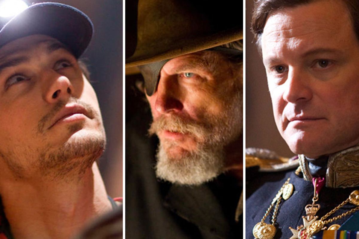James Franco (127 Hours),  Jeff Bridges (True Grit), Colin Firth (The King's Speech)