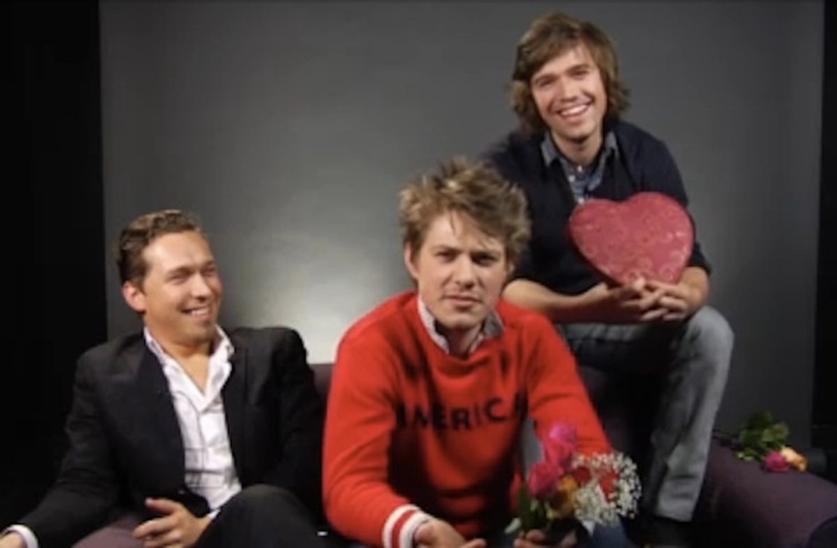 Hanson wishes you a Happy Valentine's Day on the Internet! 