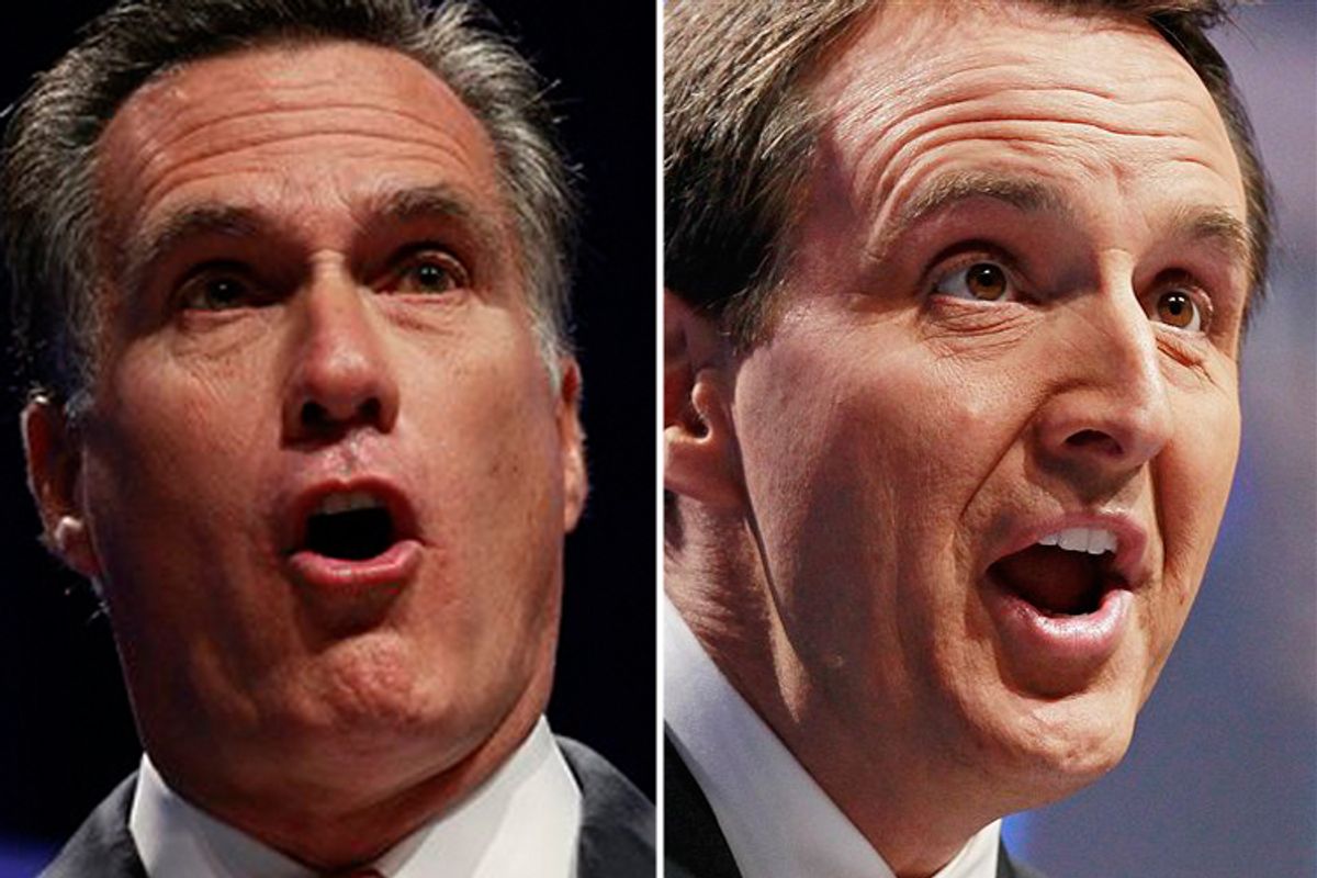 Mitt Romney and Tim Pawlenty