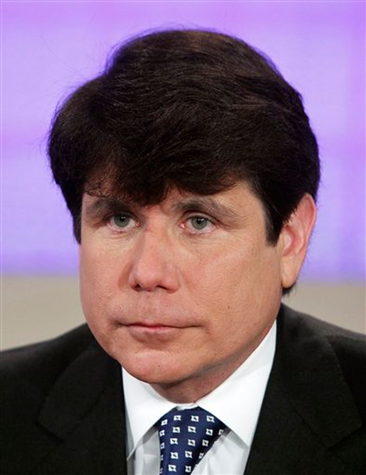FILE - This file photo provided by NBC shows former Illinois governor Rod Blagojevich on NBC's "Today" show, in New York, on Friday, Aug. 20, 2010. Blagojevich has asked a judge to cancel his spring retrial and immediately sentence him instead on the sole conviction from his first trial. The request comes in a motion filed in U.S. District Court in Chicago early Wednesday March 9, 2011. (AP Photo/NBC, Peter Kramer, File) NO SALES (AP)