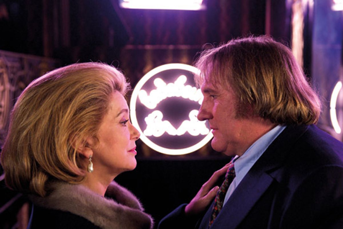 Catherine Deneuve and Gerard Depardieu in "Potiche"