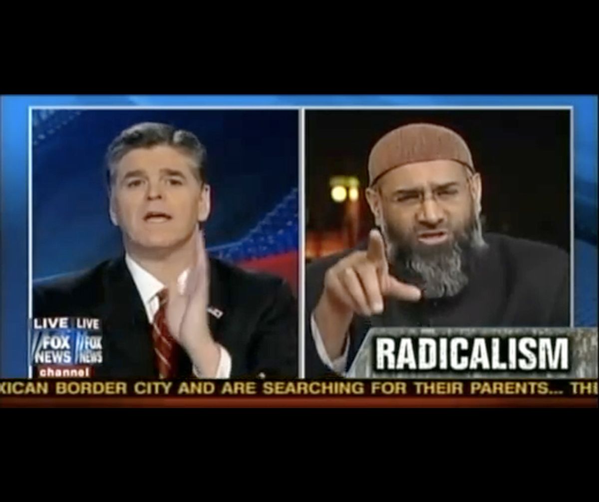Sean Hannity and Anjem Choudary face off.  