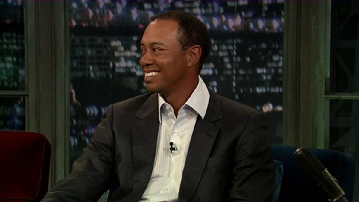 Tiger Woods really wants to sell his golf video game. 