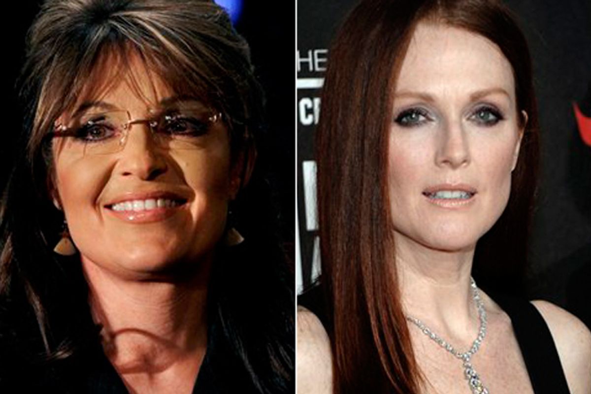 Sarah Palin and Julianne Moore 