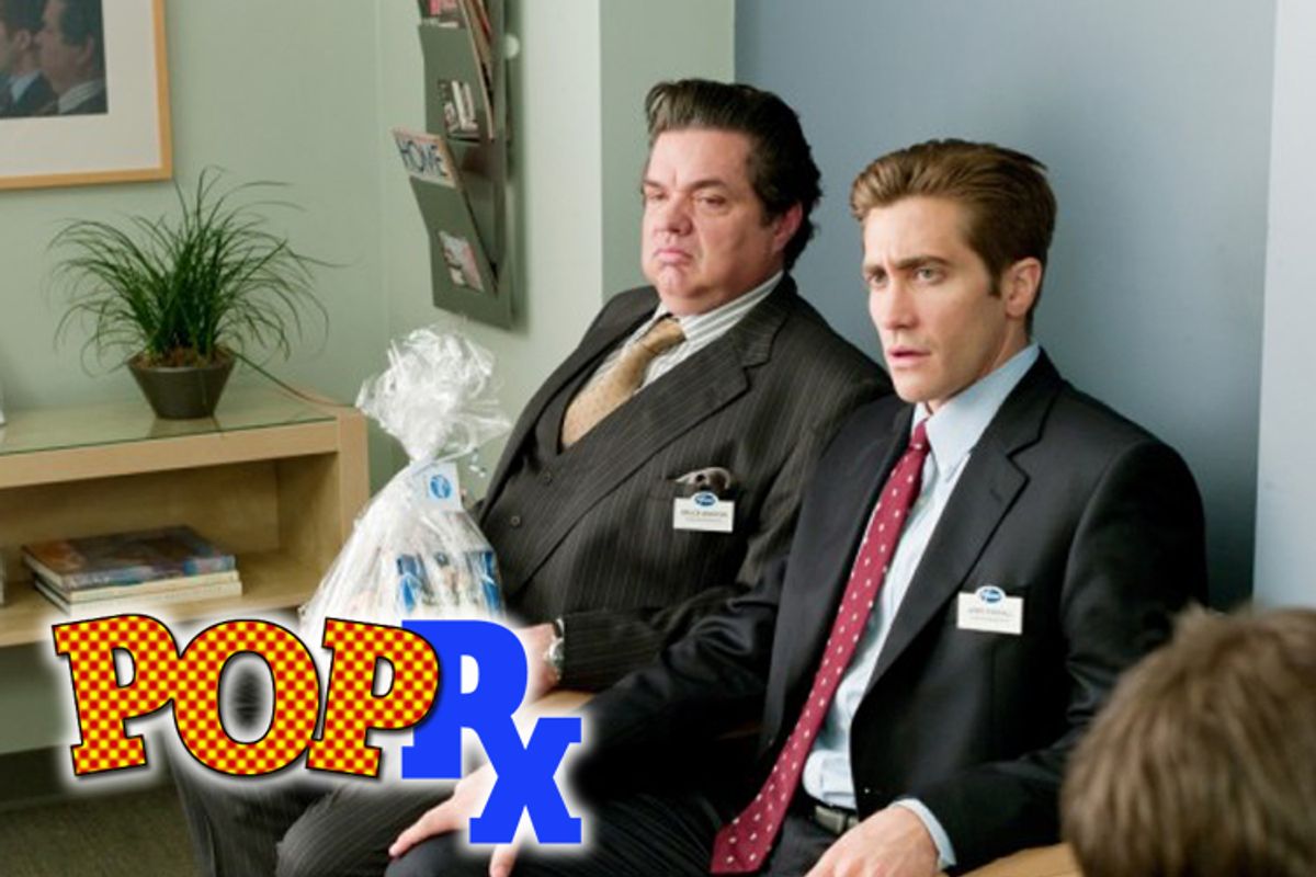 Oliver Platt and Jake Gyllenhaal as pharmaceutical reps in "Love and Other Drugs"  