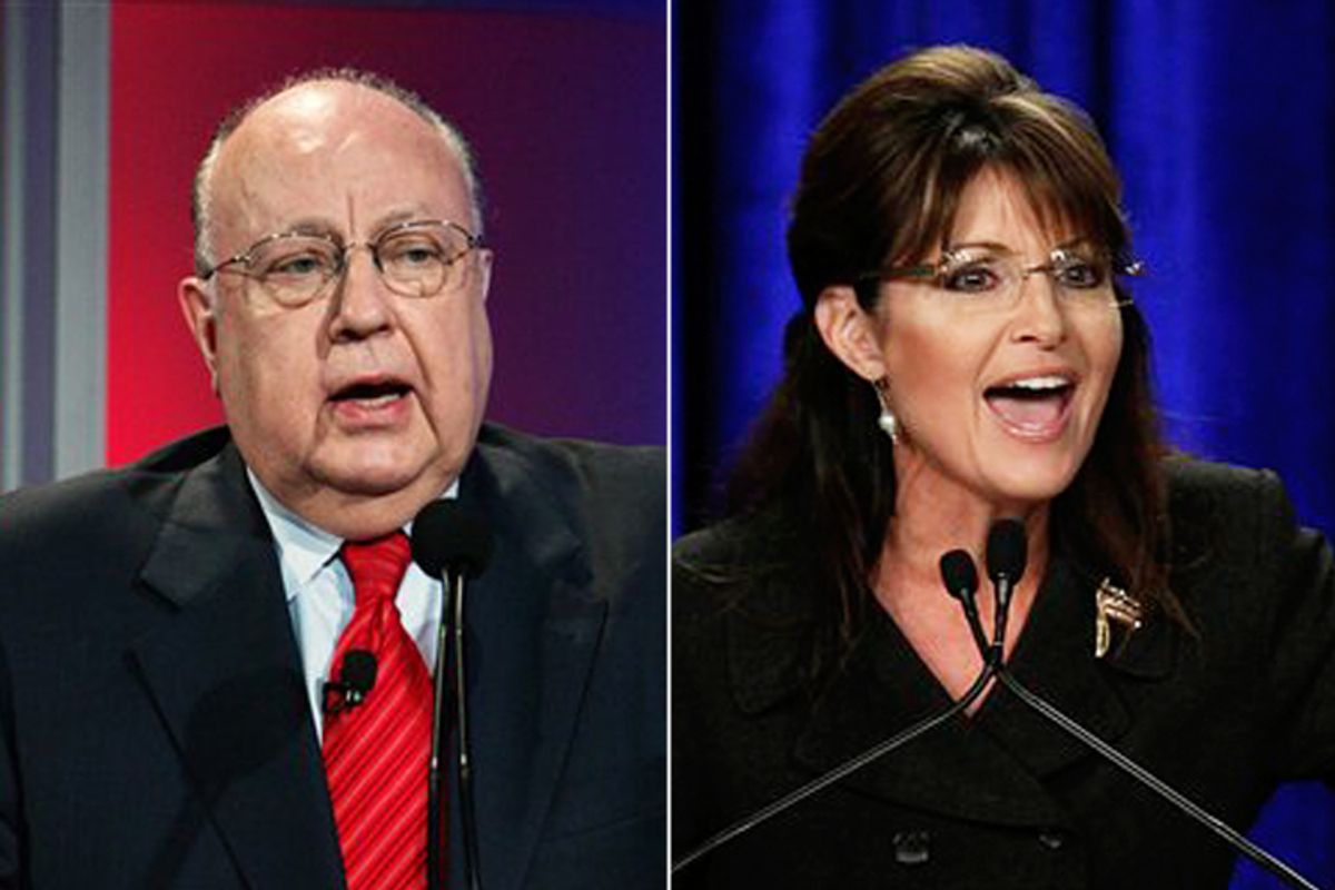 Roger Ailes and Sarah Palin    