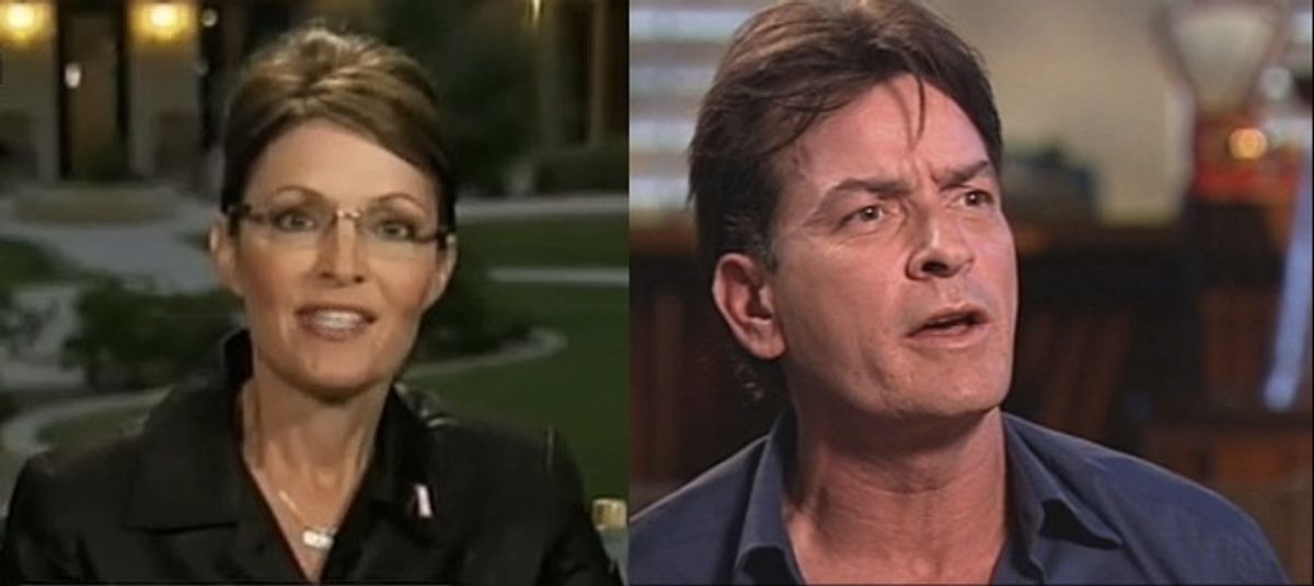 Sarah Palin and Charlie Sheen